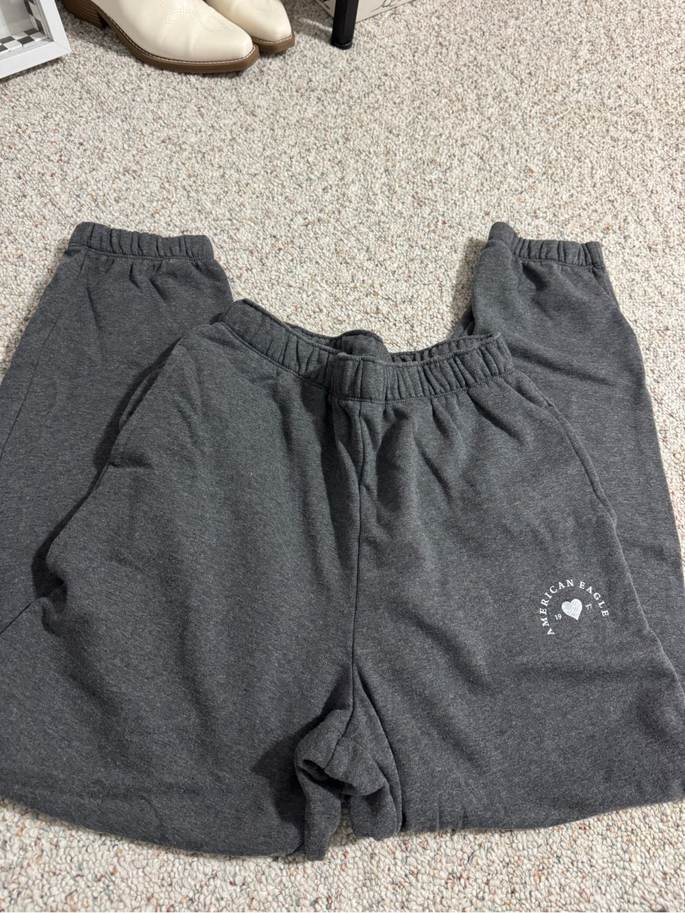 American Eagle Outfitters Kids Dark Charcoal Gray Jogger Shorts